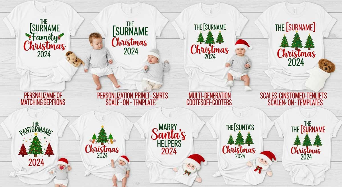 Christmas shirt ideas for a print-on-demand business