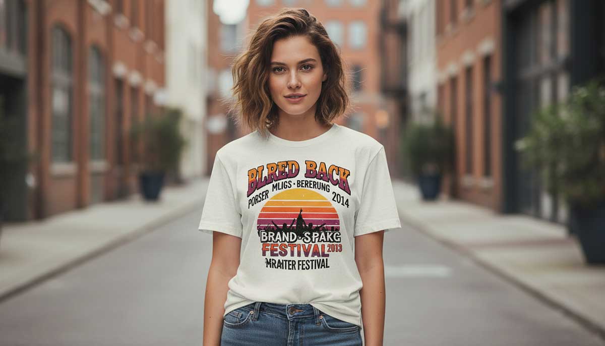 festival vintage t-shirt design