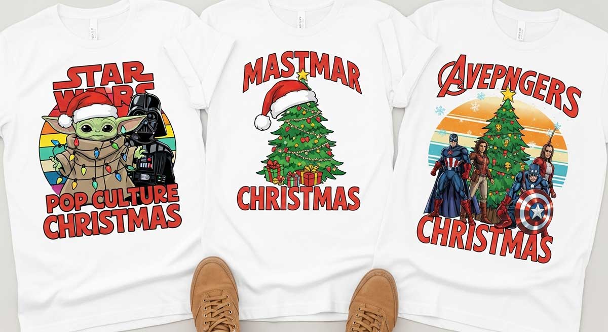 Christmas graphic tees