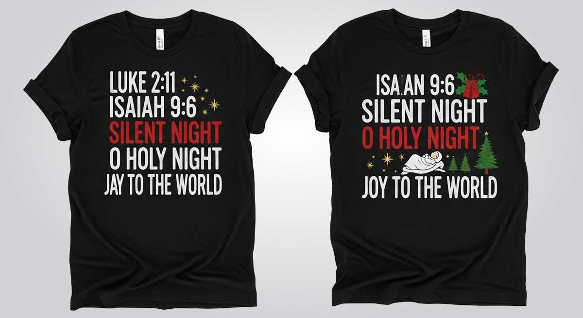 Christmas t-shirt design ideas for a print-on-demand business