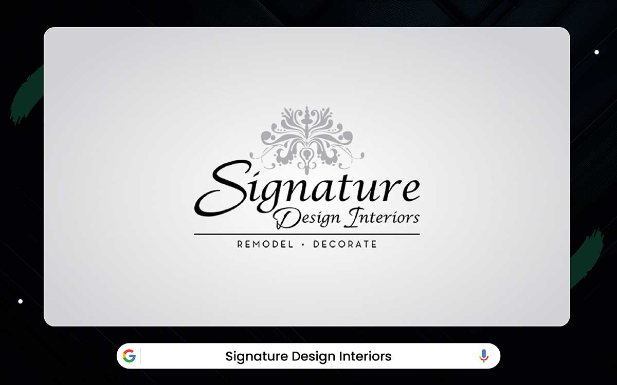 minimal line art interior logo design