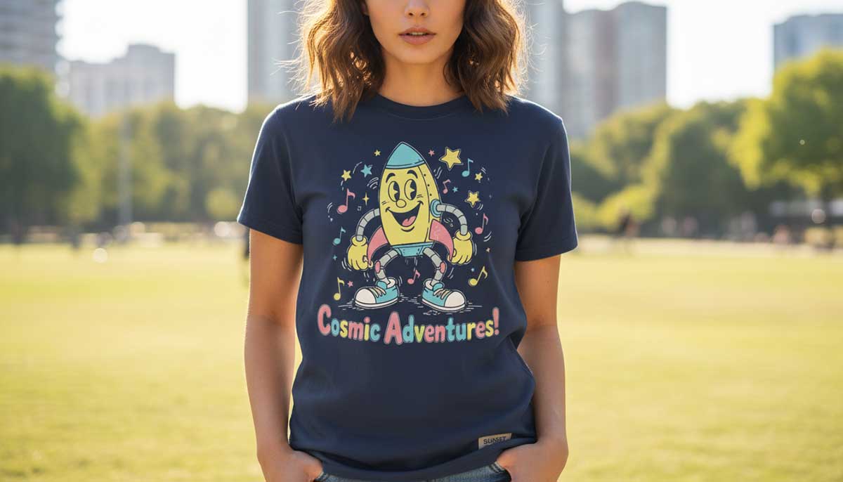 vintage cartoon t-shirt design