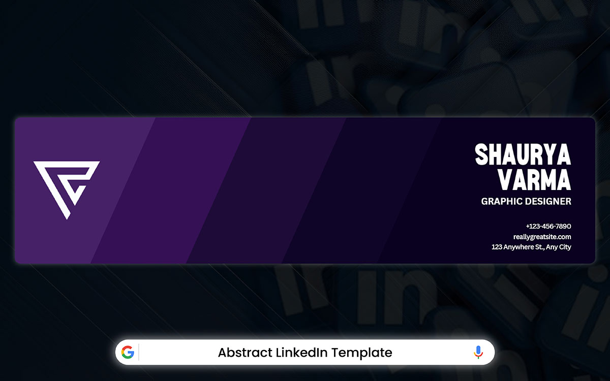 LinkedIn banner template