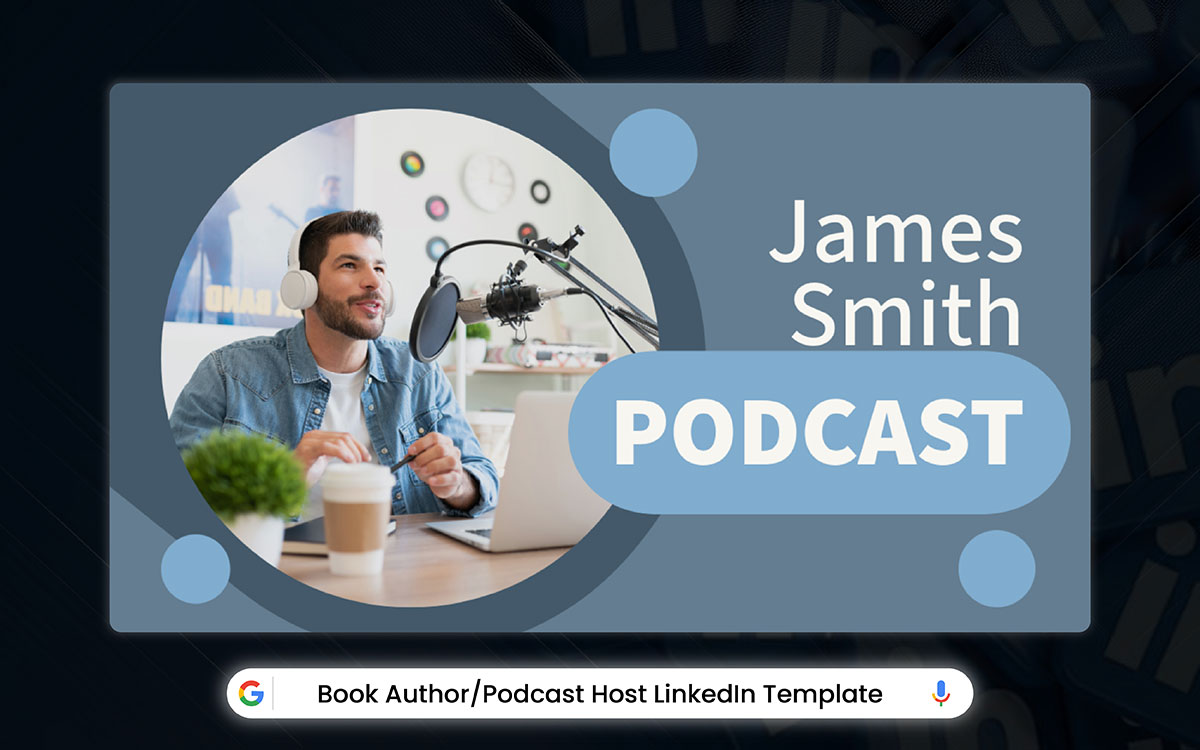 book author business LinkedIn banner example