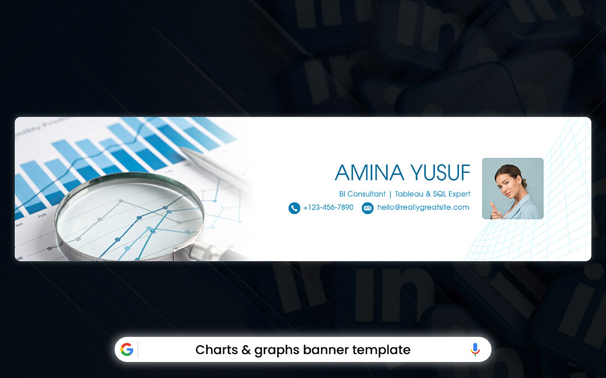 LinkedIn header design idea