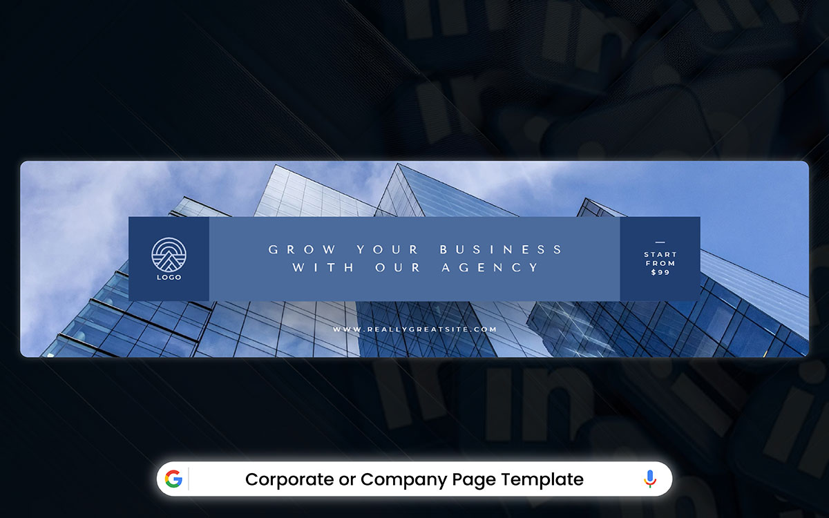 company page LinkedIn banner template