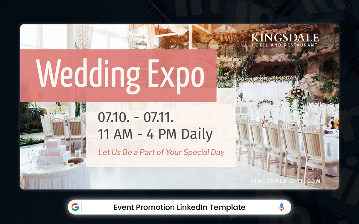 event promotion LinkedIn banner template