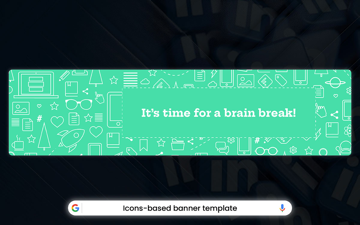 LinkedIn header design idea
