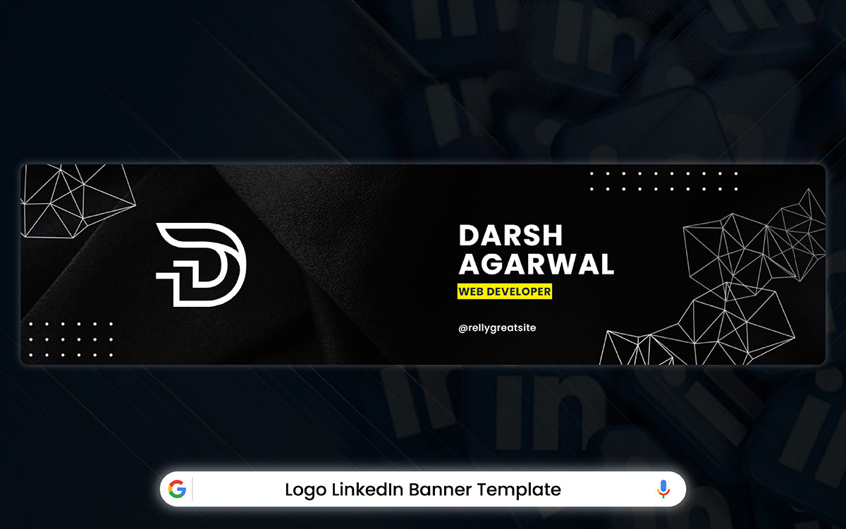logo LinkedIn banner template