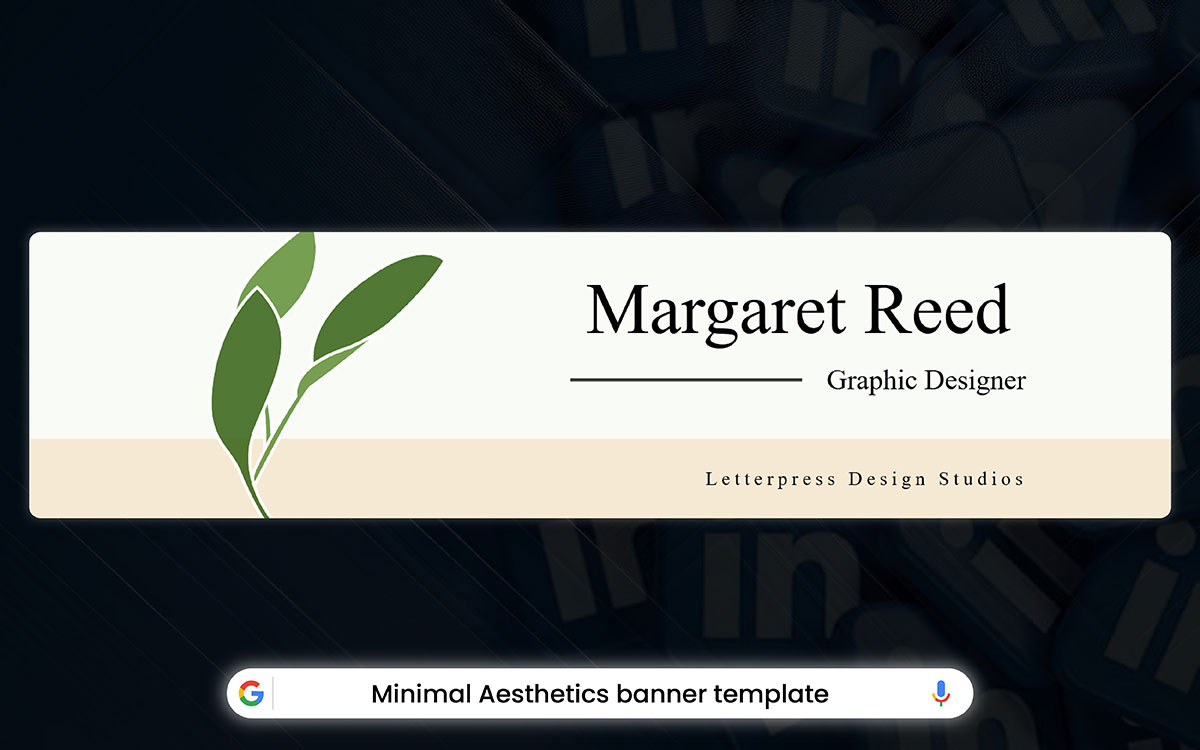 modern LinkedIn header design