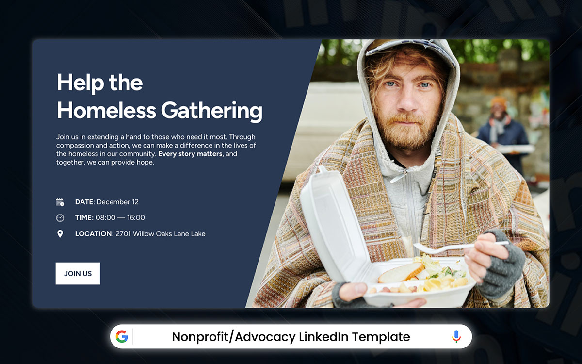 nonprofit LinkedIn banner template