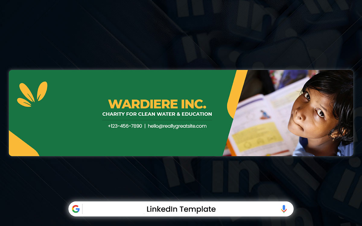 LinkedIn banner template