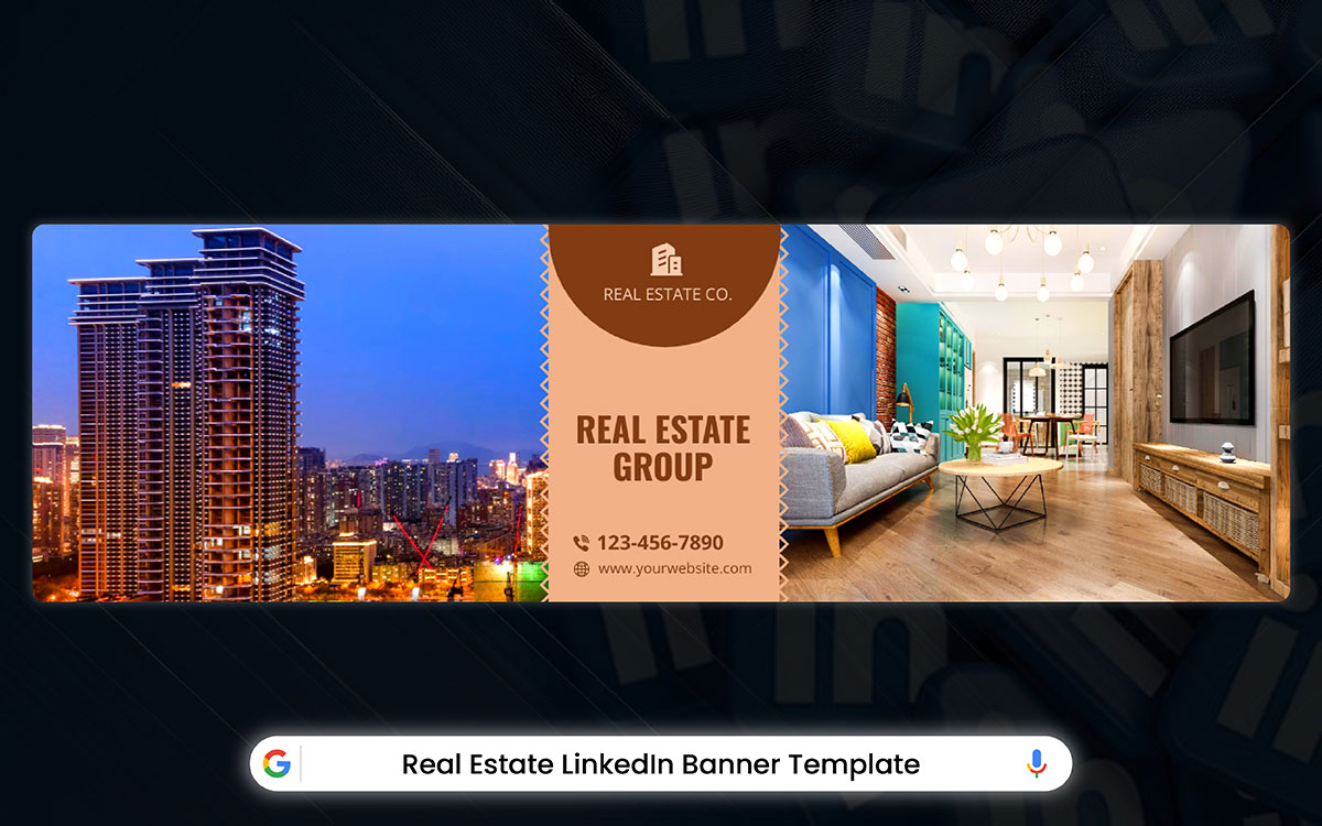 reat estate LinkedIn banner template