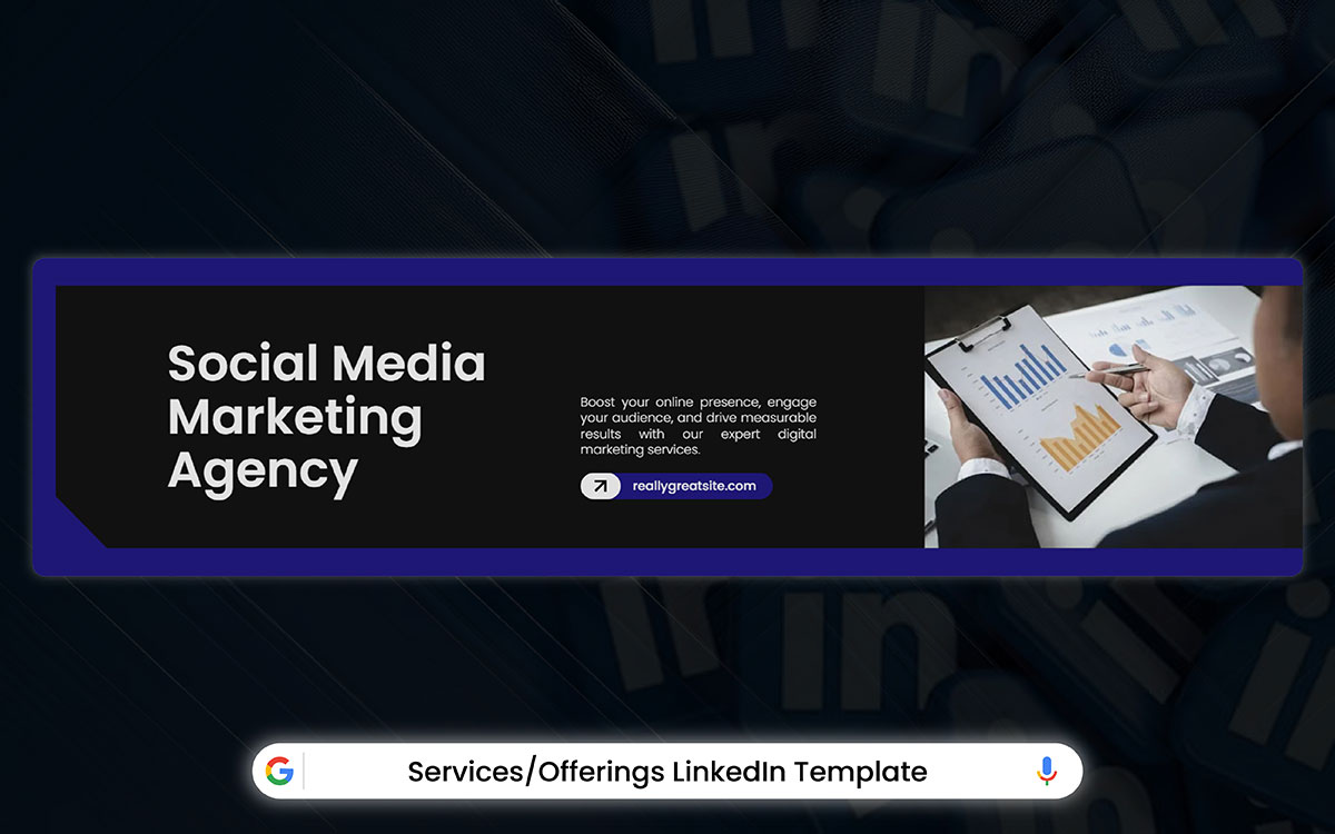 business LinkedIn banner example