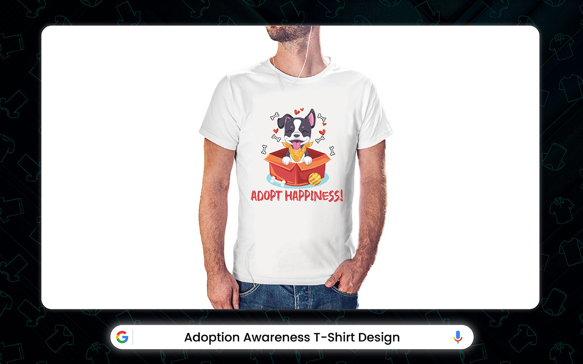 adoption awareness pet t-shirt design