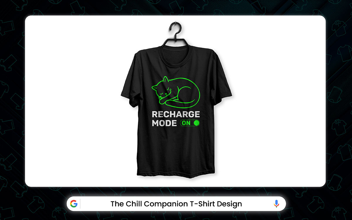 chill companion pet t-shirt design