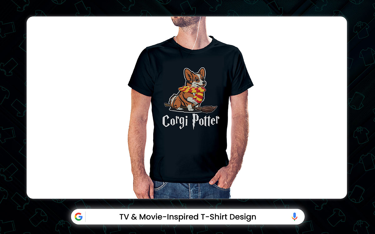 movie inspired pet t-shirt design