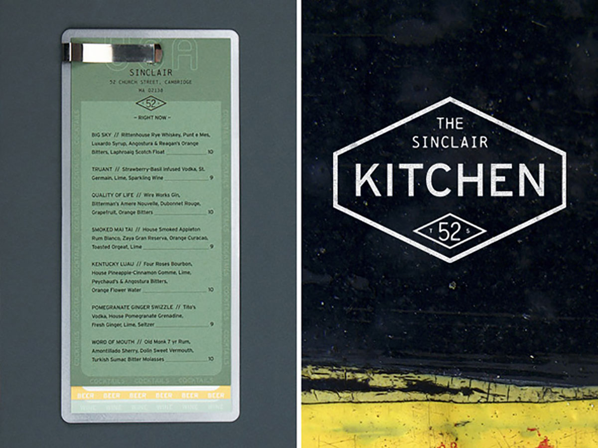 branded menu design idea