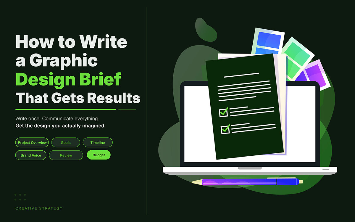 how to write a graphic design brief