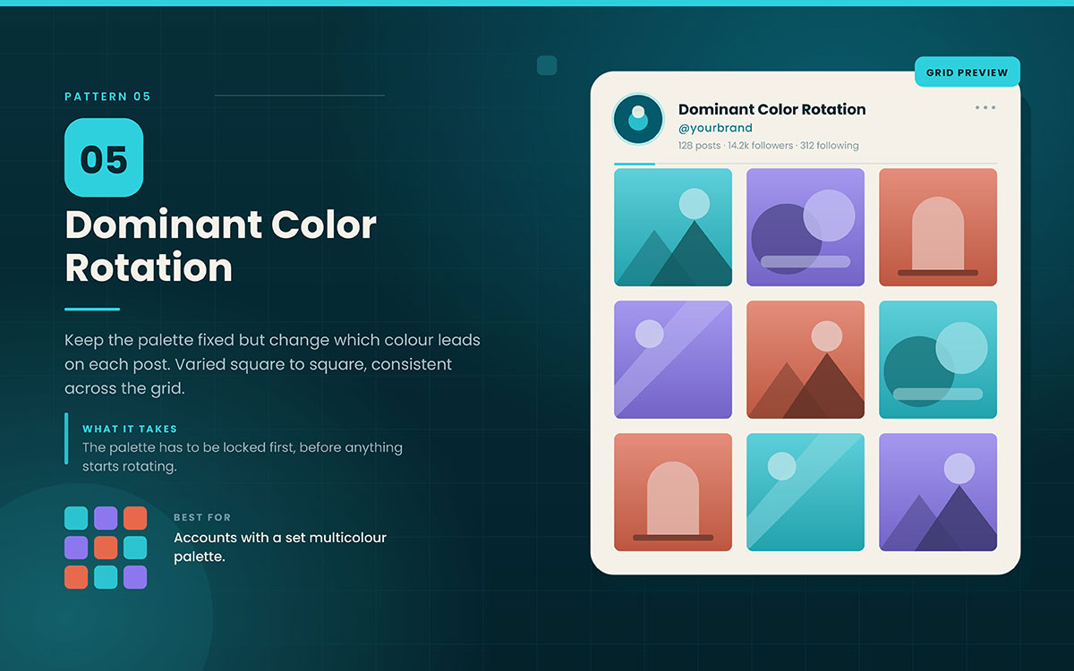 minimalist aesthetic Instagram feed design