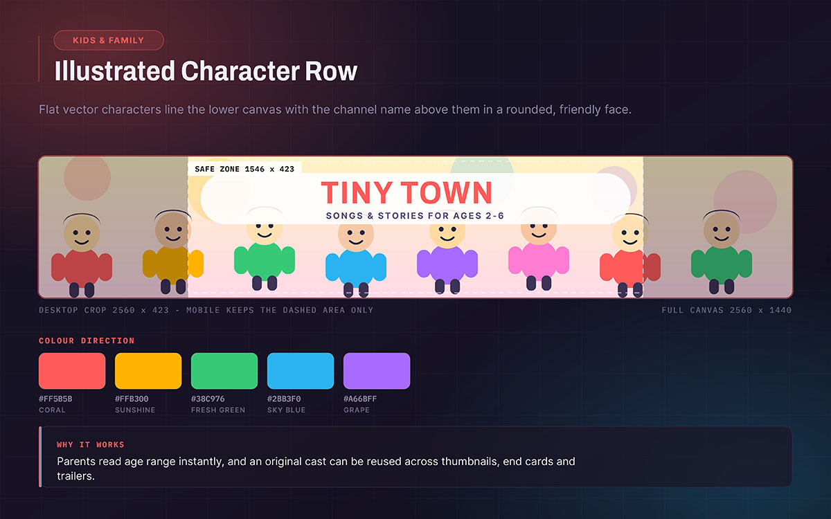 youtube banner design ideas for content creators