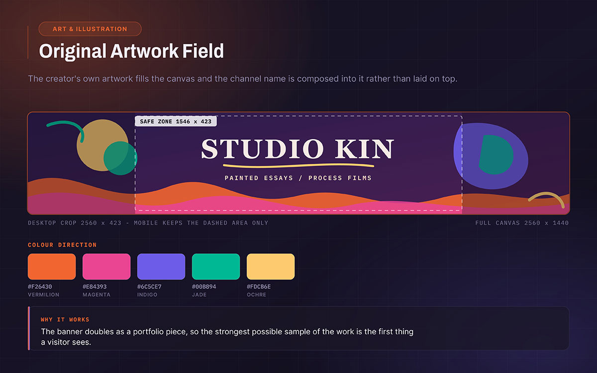 stylish youtube banner with trendy graphic design