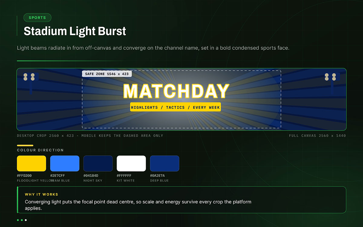 unique youtube banner design for standout channels