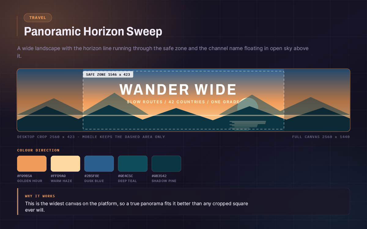 youtube channel banner ideas for strong branding