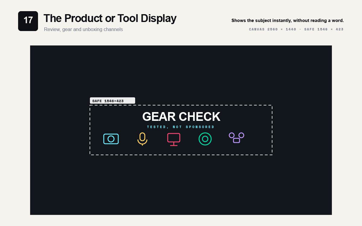 Modern YouTube banner design template