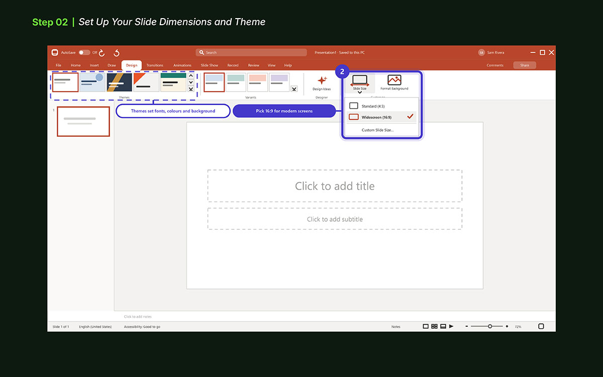 professional PowerPoint presentation with modern slide design