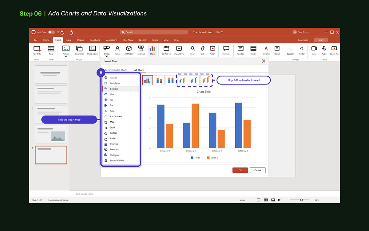 PowerPoint presentation design tips for beginners