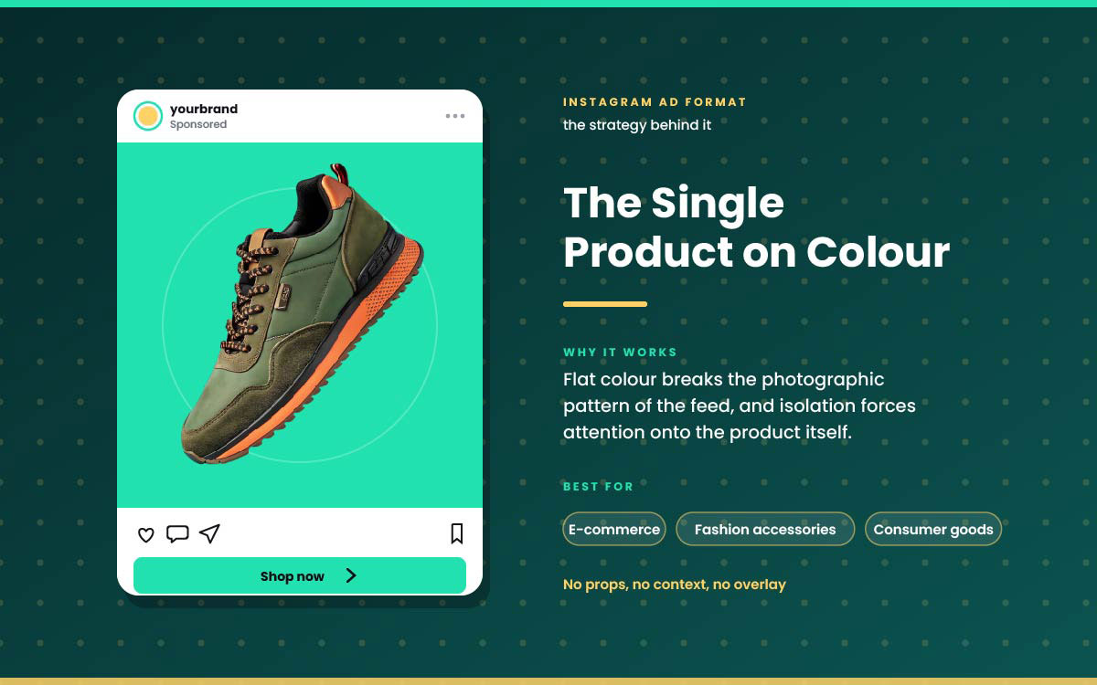 Instagram Story ads example with creative design