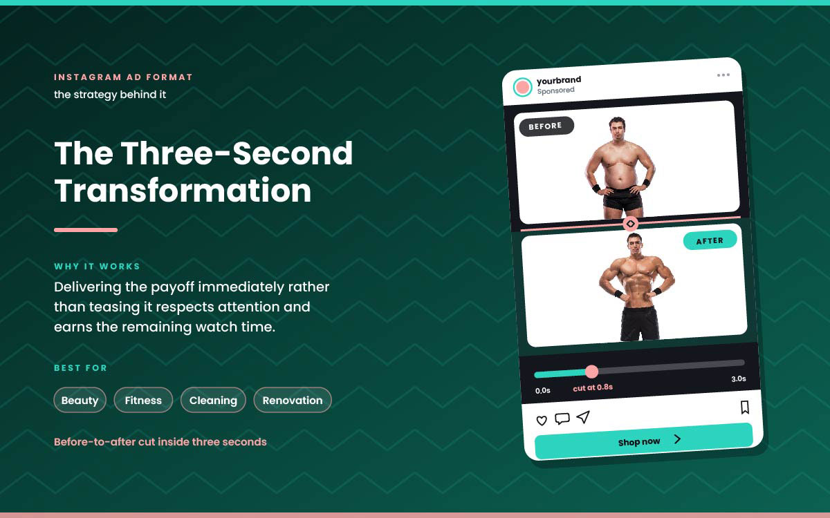 professional Instagram ad design example
