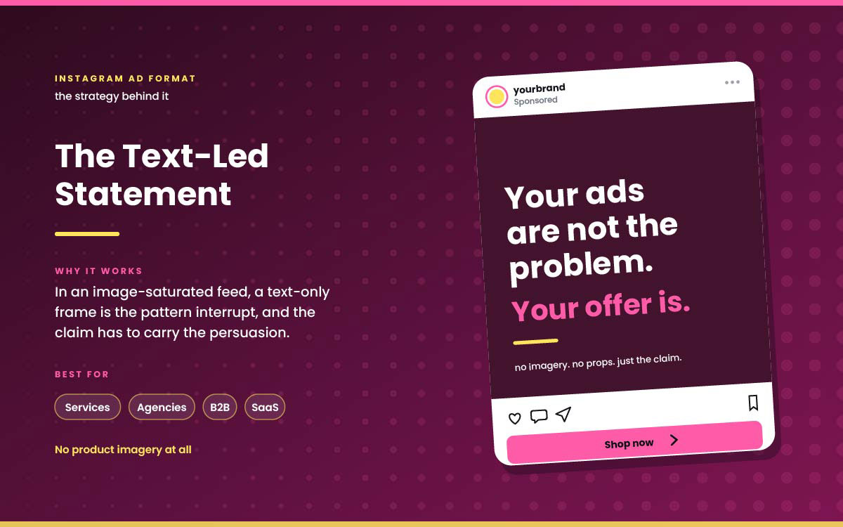 Instagram beauty ad example with beauty product promotion