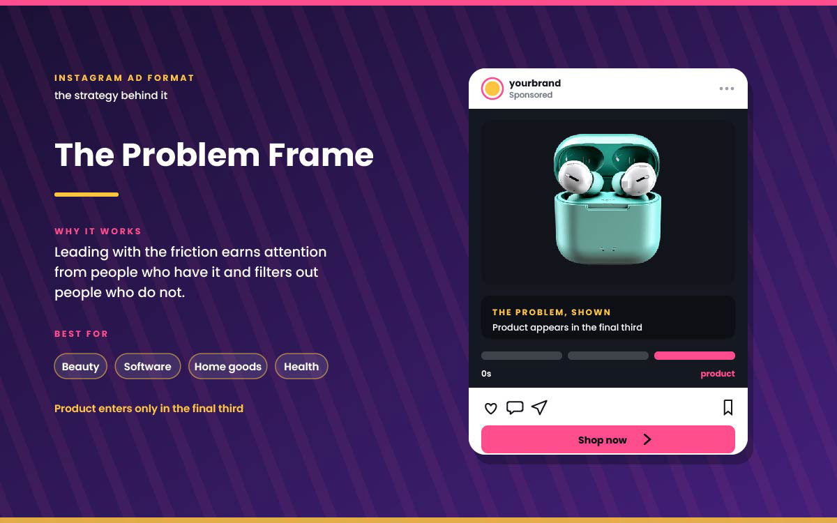 creative Instagram ads example for social media marketing