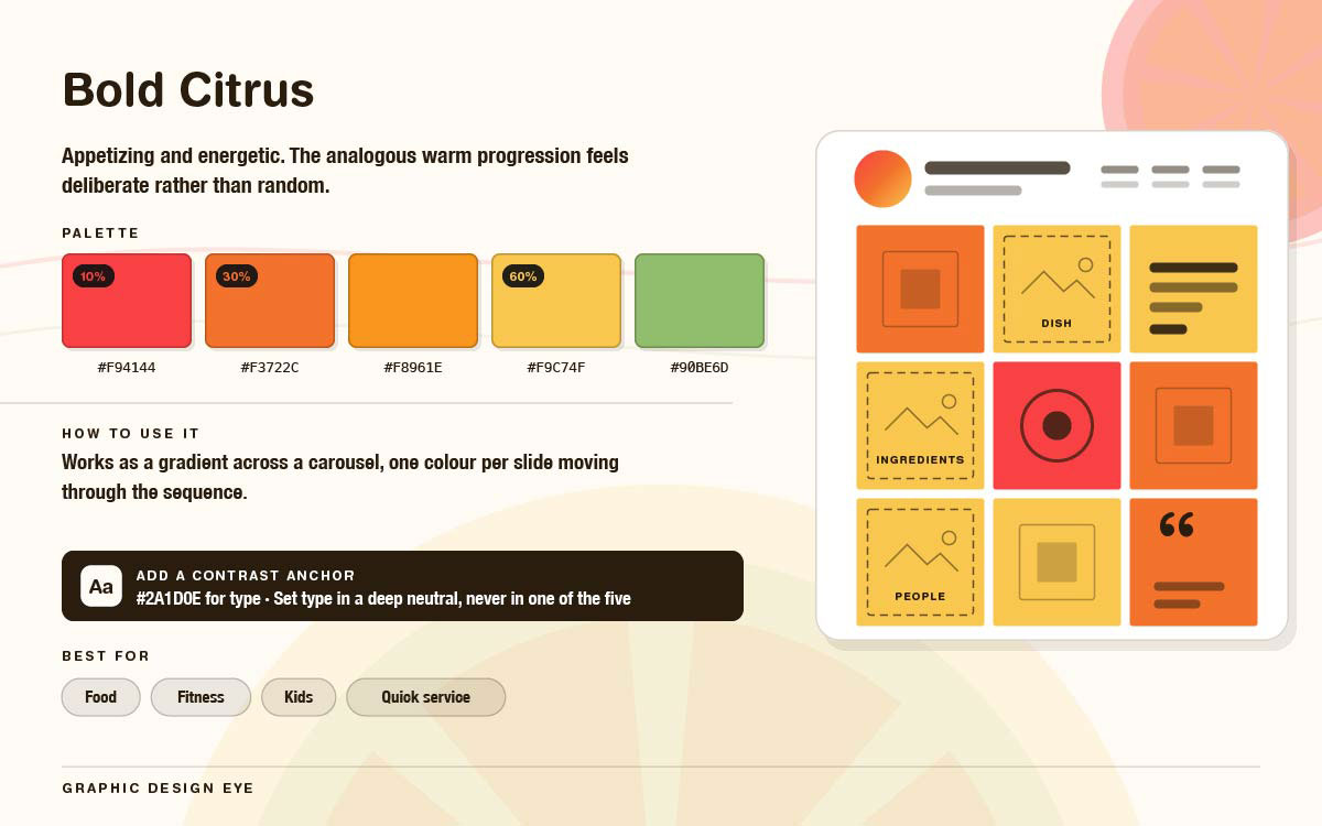 modern Instagram color palettes for professional social media visuals