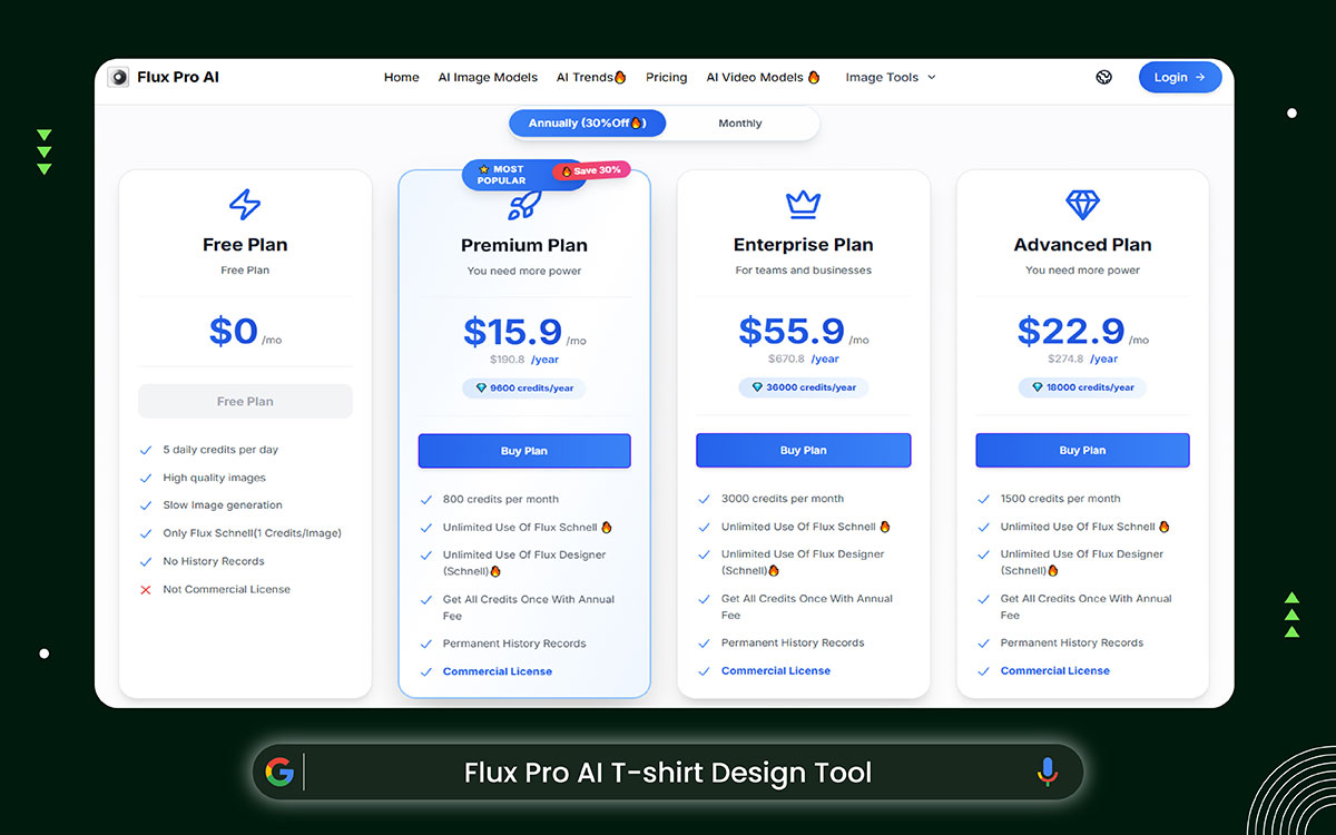 Flux Pro AI t-shirt design tool