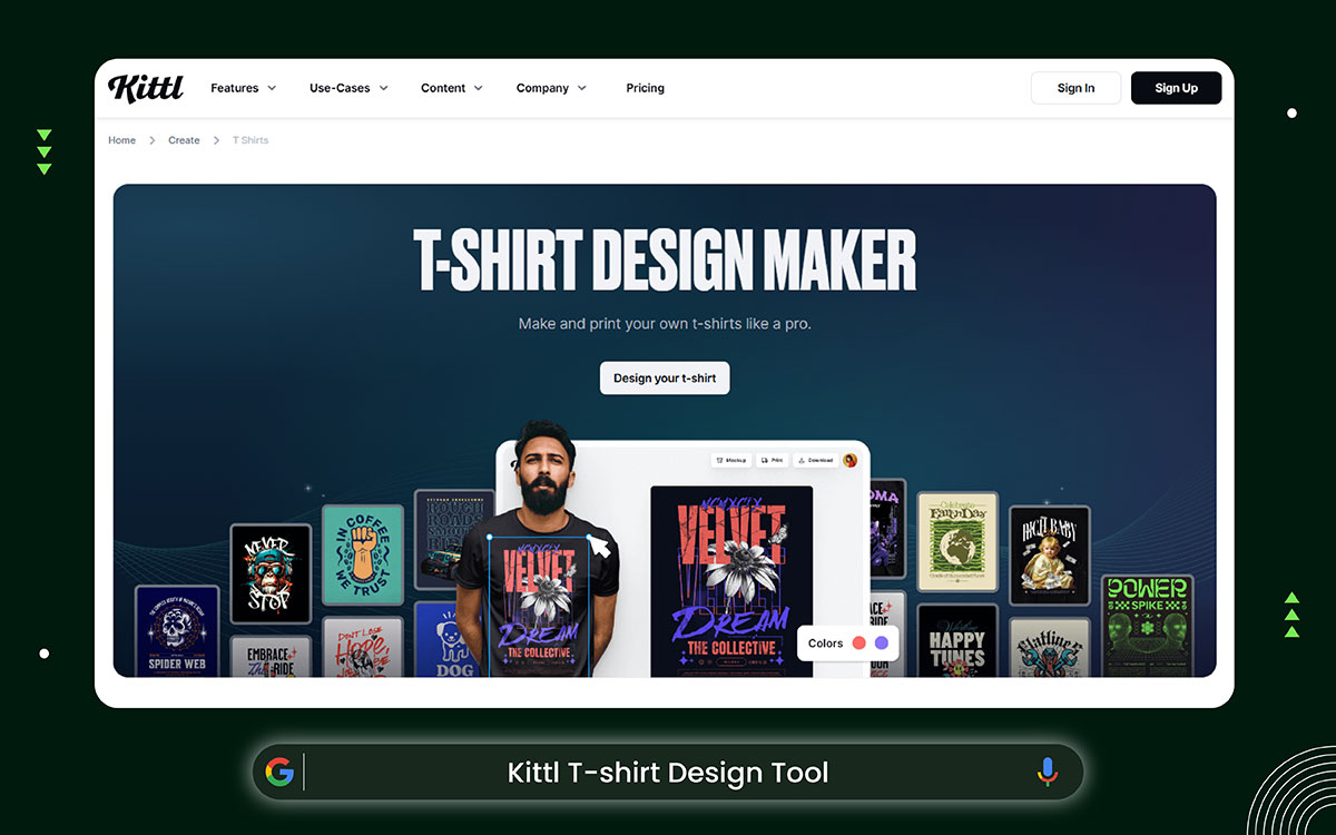 Kittl AI t-shirt design tool