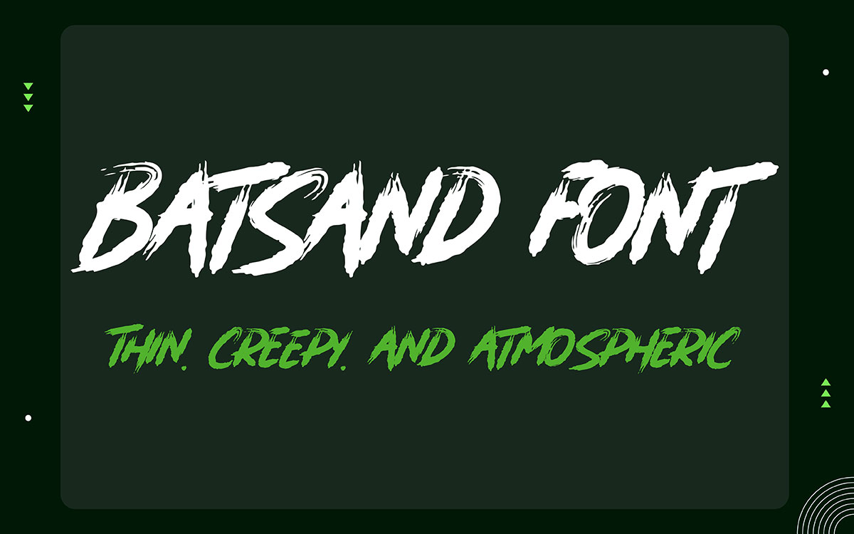 Batsand halloween font