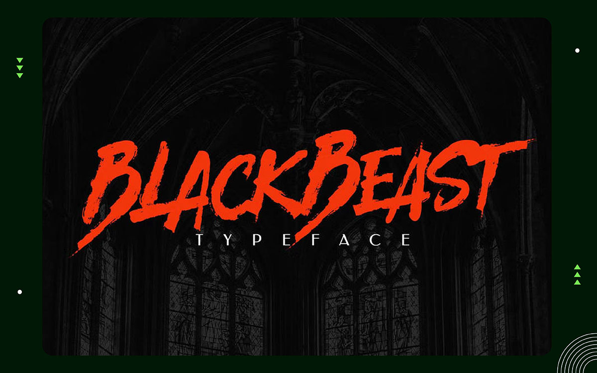 Black Beast halloween font