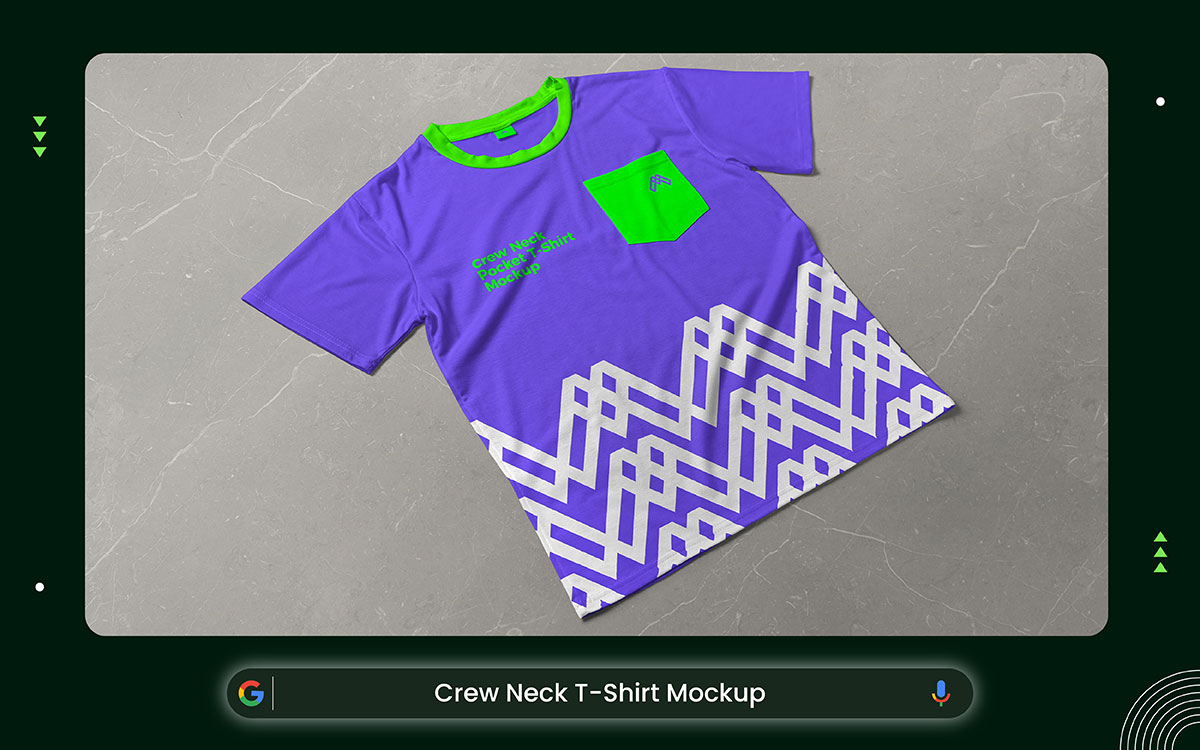 crew neck t-shirt mockup