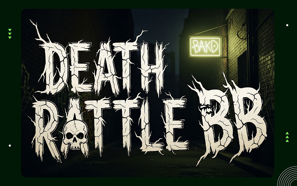Death Rattle BB halloween font