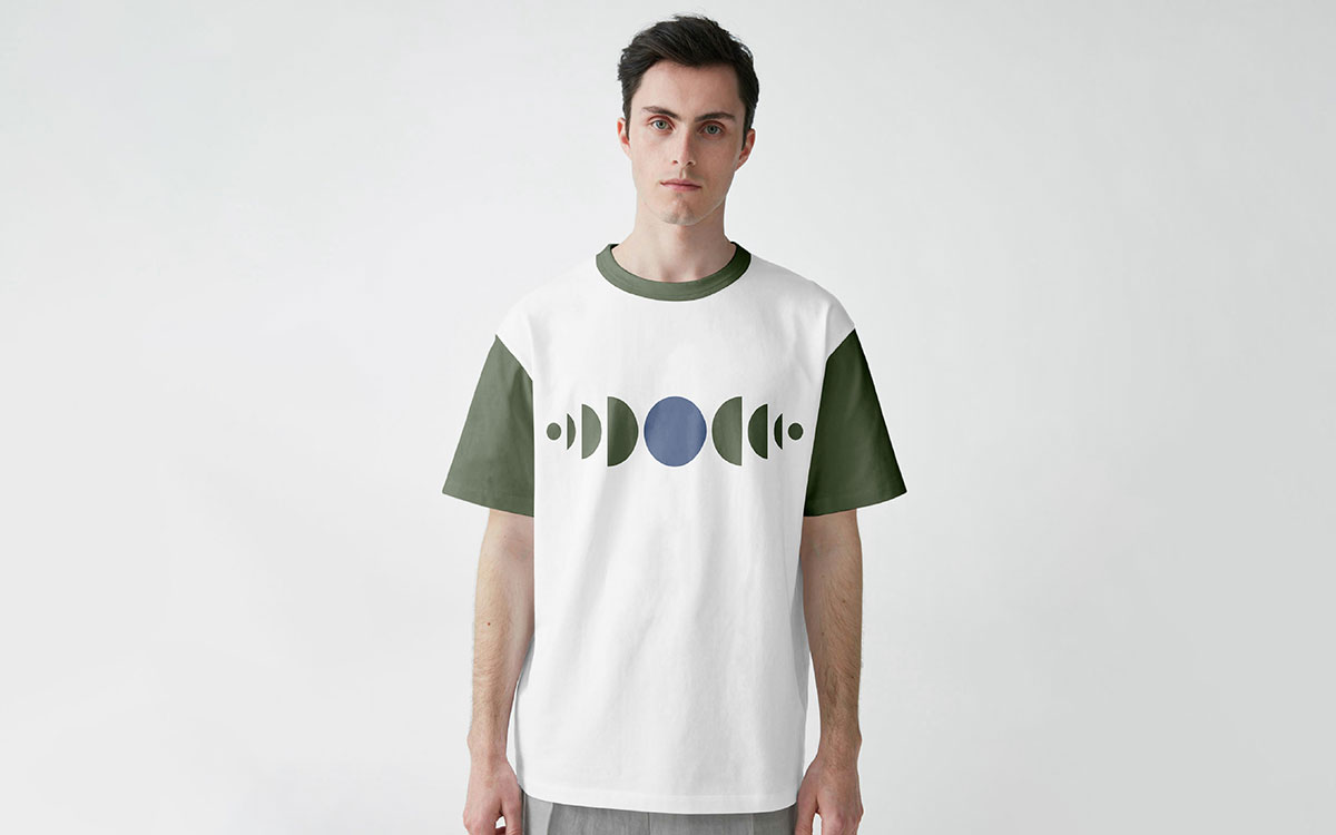 geometric minimalist t-shirt design idea