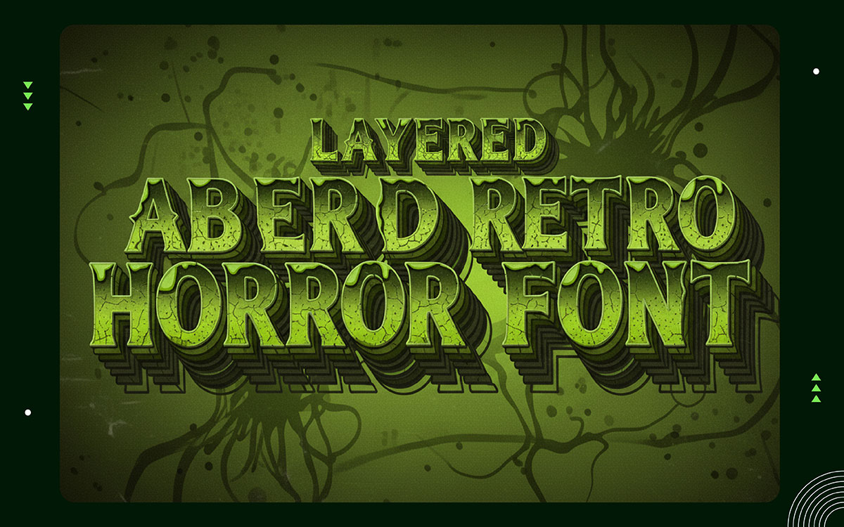 Layered Retro Horror font
