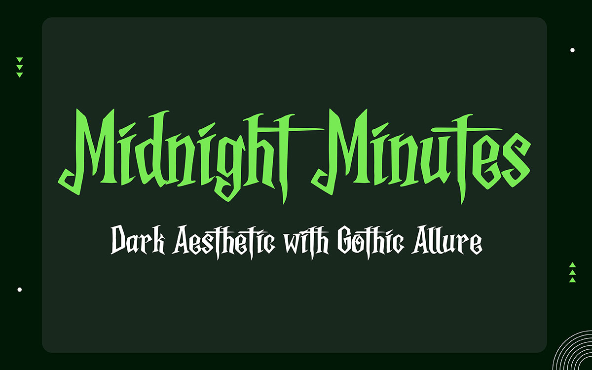 Midnight Minutes halloween font