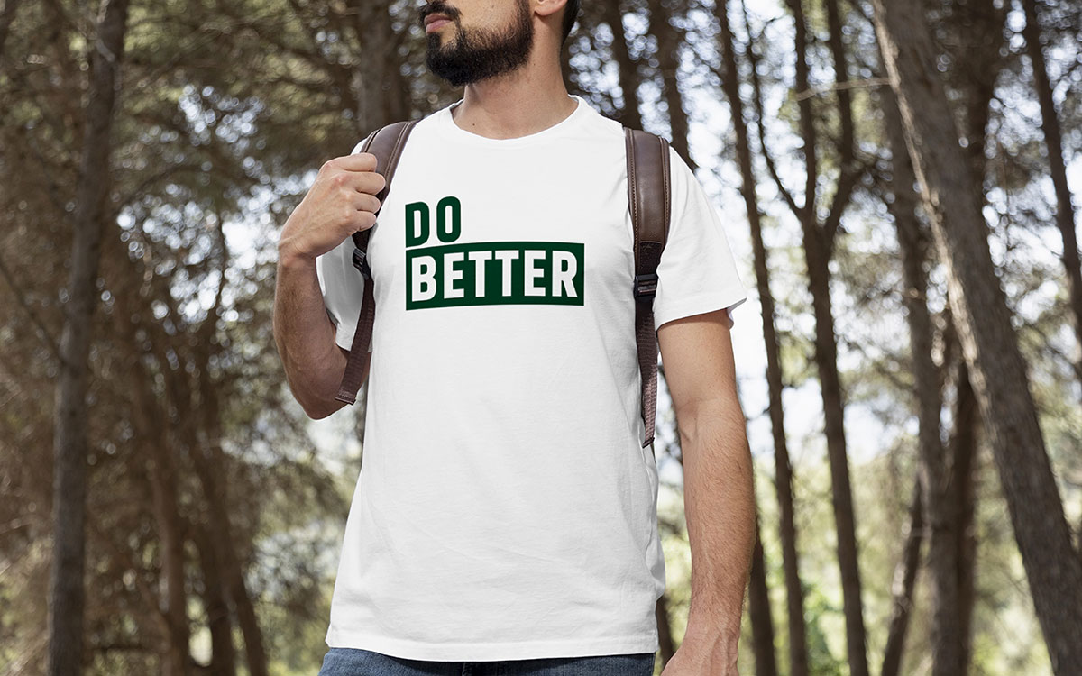 minimalist quotes t-shirt design idea