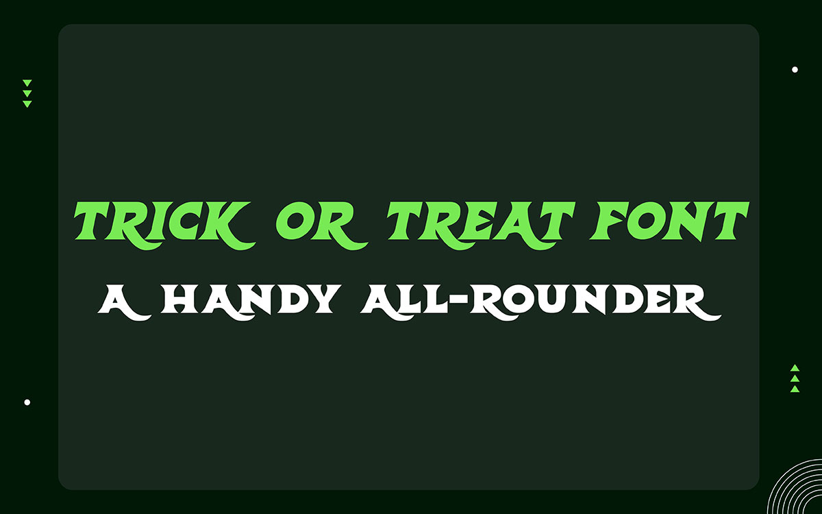 Trick or Treat halloween font