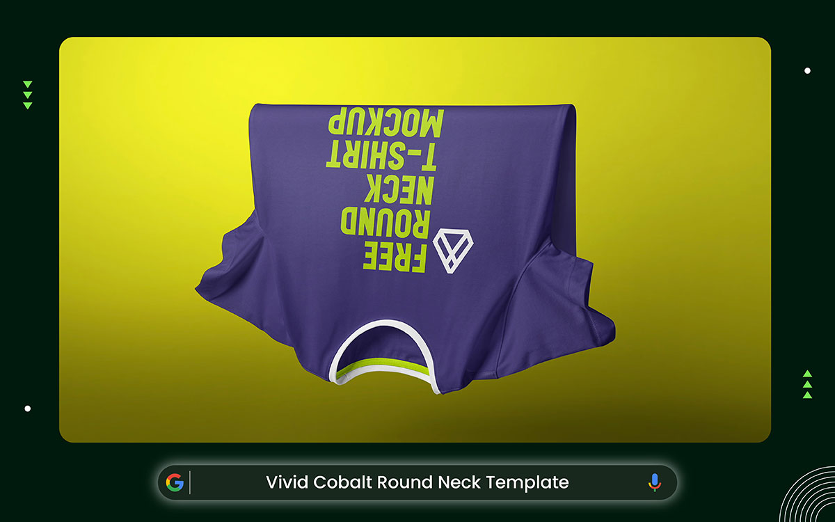 vivid cobalt round neck template