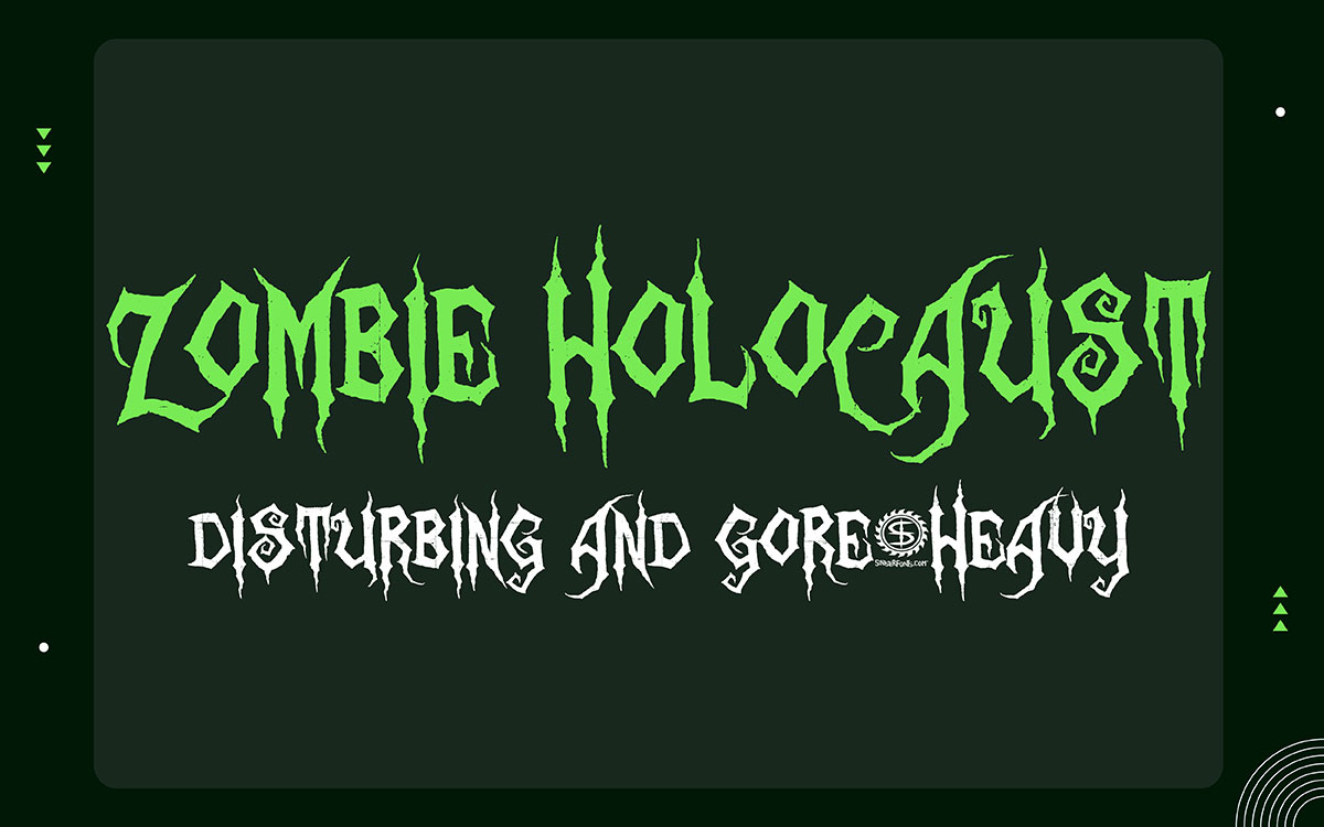 Zombie Holocaust halloween font
