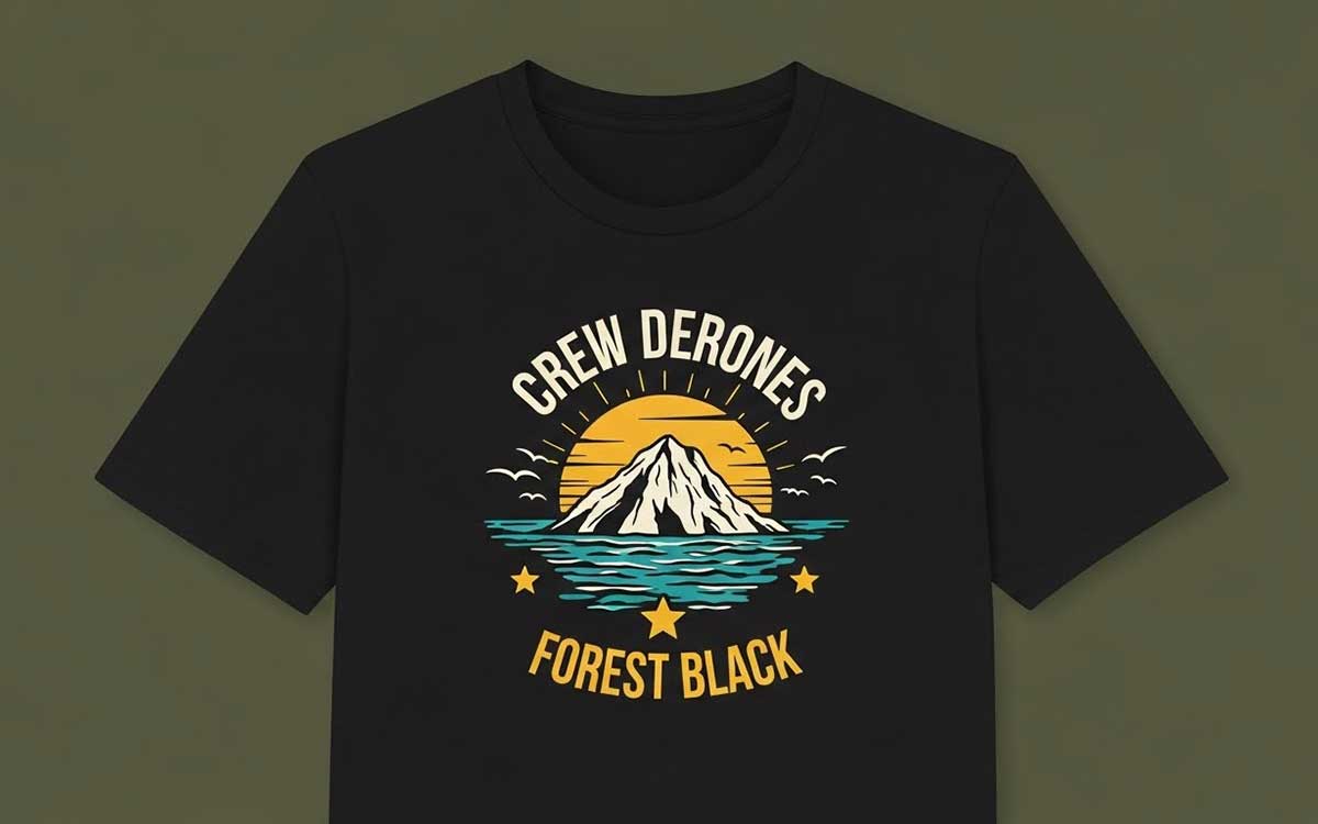 crew neck t-shirt design for printing for your business